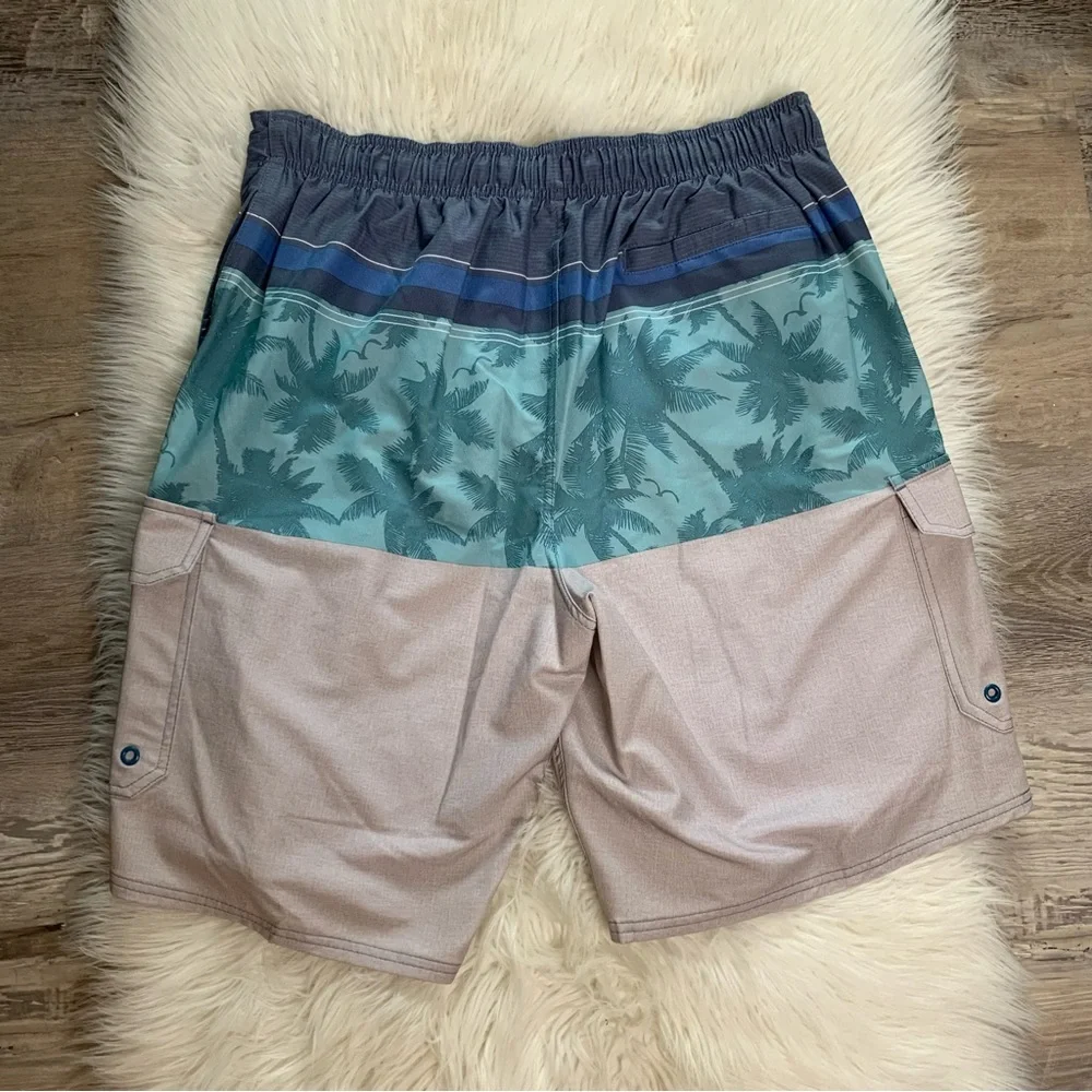Airwalk Men’s Board Short Lined Swim Trunks